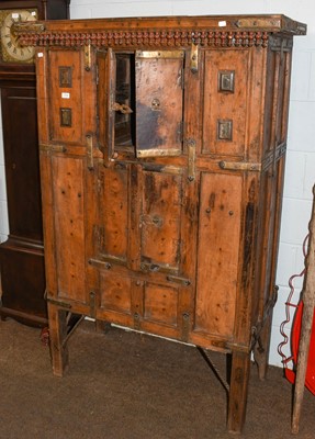 Lot 1306 - A 19th century Indian panelled kitchen...