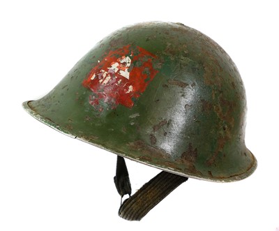 Lot 3109 - Seven British Second World War Turtle Helmets,...