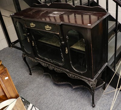 Lot 1099 - A Victorian ebonized Empire cabinet (lacking...