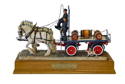 Lot 1057 - Border Fine Arts 'Gentle Giants' (Tetley's Dray) (Gold Edition)