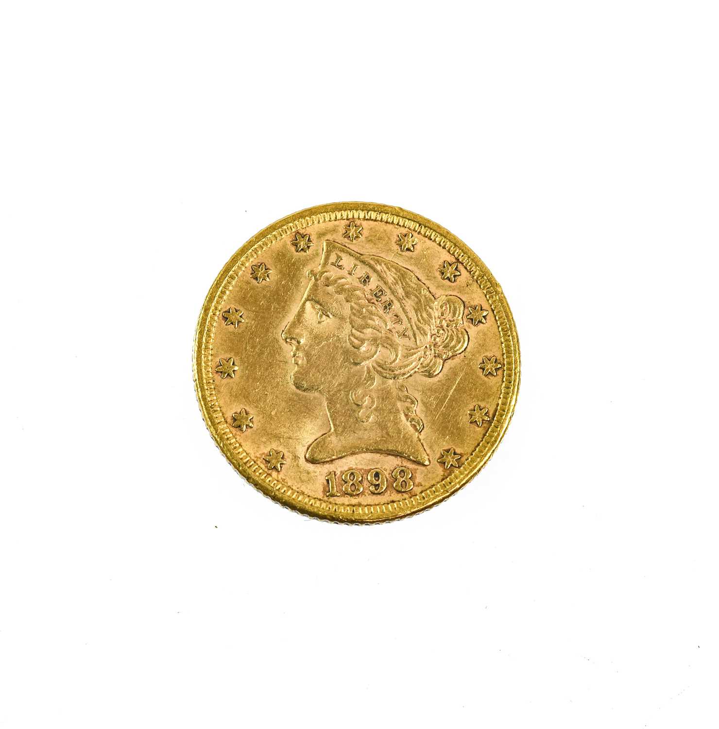 Lot 354 - USA, Gold 'Half Eagle' $5 1898, obv. coronet...