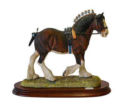 Lot 1091 - Border Fine Arts 'Victory at the Highland' (Clydesdale Stallion) (Standard Edition)