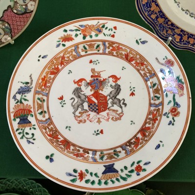 Lot 115 - A Samson of Paris Porcelain Armorial Plate, in...