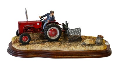 Lot 1024 - Border Fine Arts 'Lifting the Pinks' (International B250 Tractor)