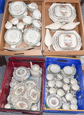 Lot 378 - A collection of spode 'Chinese Rose' dinner...
