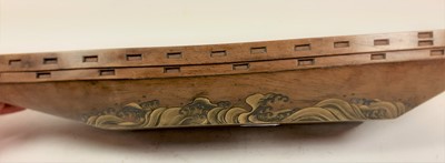 Lot 134 - A Japanese Two-Colour Gold Inlaid Hardwood...