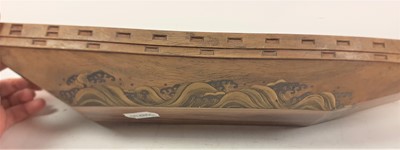 Lot 134 - A Japanese Two-Colour Gold Inlaid Hardwood...