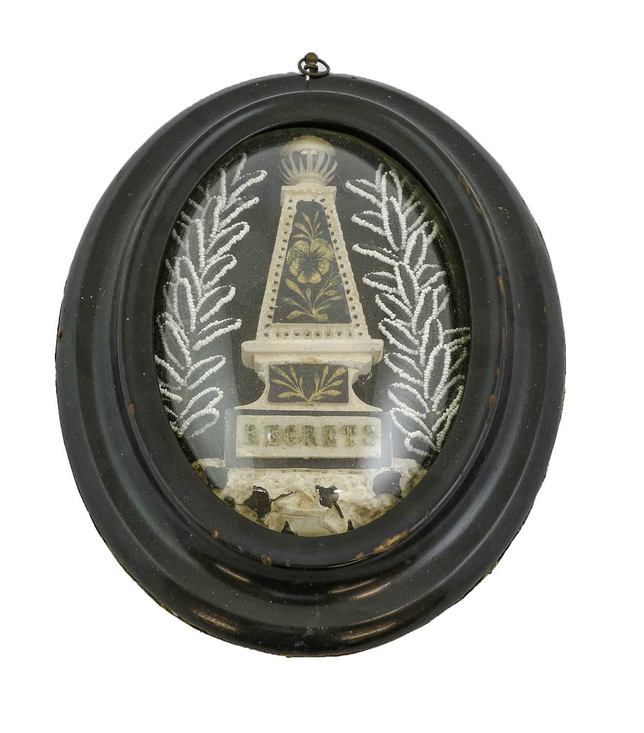 Lot 138 - A Regency Gilt and Painted Plaster In Memorium...