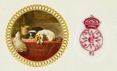 Lot 51 - A Royal Worcester Porcelain Plate, 1875,...