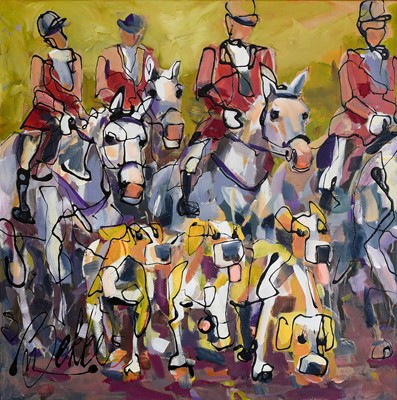 Lot 1029 - Marieke Bekke (Contemporary) "Our Hunt" Signed,...