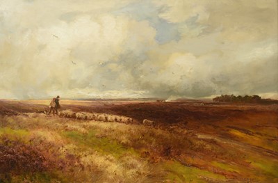 Lot 219 - William Manners RBA (1860-1930) Shepherds in...