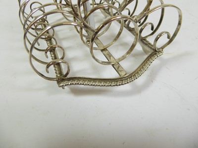 Lot 2019 - A George IV Silver Toastrack