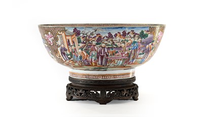 Lot 30 - A Chinese Porcelain Punch Bowl, Qianlong,...