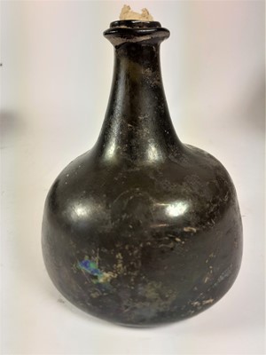 Lot 6 - A Small Sealed Wine Bottle, circa 1720, of...