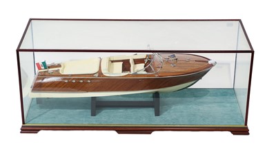Lot 2120 - Kit/Scratch Built Radio Controlled Speedboat Riva