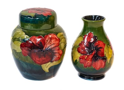 Lot 21 - A Walter Moorcroft ginger jar and cover in the...