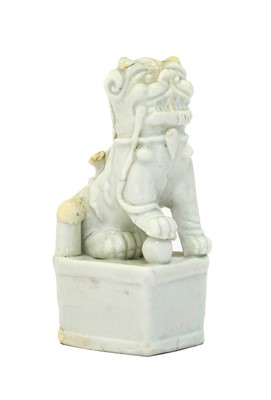 Lot 145 - A Chinese Blanc de Chine Dog of Fo, 19th...