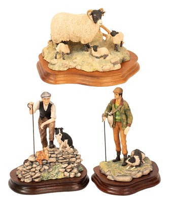 Lot 1105 - Border Fine Arts Shepherd Groups Comprising