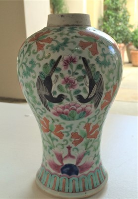 Lot 148 - A Chinese Porcelain Baluster Vase, 19th...