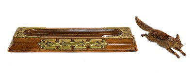 Lot 15 - A 19th-century brass mounted burr walnut...
