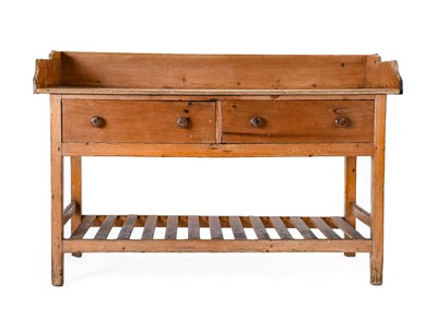 Lot 640 - A Victorian Pine Dairy Table, mid 19th century,...