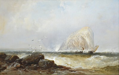 Lot 512 - James Webb (1825-1875) The Bass Rock Signed...