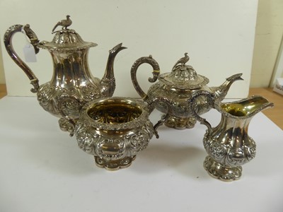 Lot 2098 - A Four-Piece Victorian Silver Tea and Coffee-Service