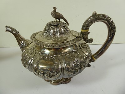 Lot 2098 - A Four-Piece Victorian Silver Tea and Coffee-Service