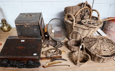 Lot 394 - A group of miscellaneous items including, 19th...