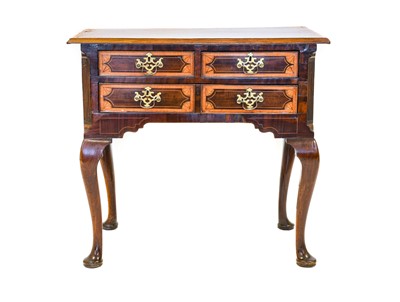 Lot 619 - A George III Mahogany, Satinwood Crossbanded...