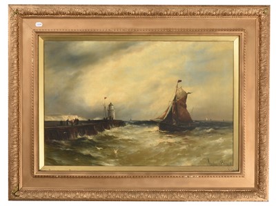 Lot 1098 - Gustav De Breanski (c.1856-1898) Shipping off...