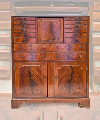 Lot 698 - A Late Victorian Mahogany Dentist's Cabinet...