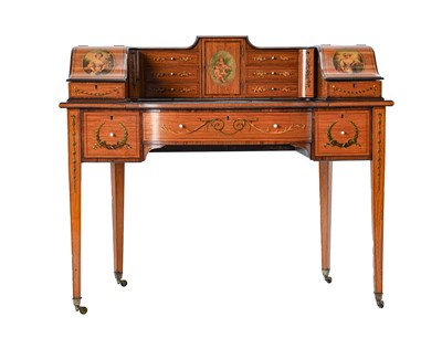 Lot 713 - A Satinwood and Polychrome Painted Carlton...