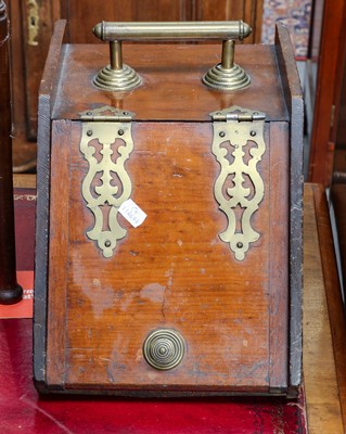 Lot 1230 - An Edwardian mahogany single drawer canterbury;...