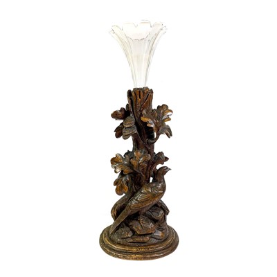 Lot 666 - A Black Forest Carved Centrepiece, late 19th...