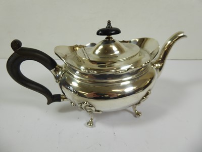 Lot 2145 - A Four-Piece Edward VII Silver Tea-Service