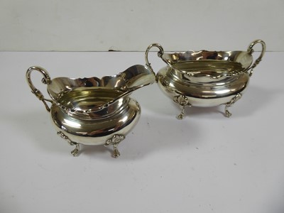 Lot 2145 - A Four-Piece Edward VII Silver Tea-Service