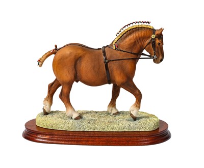 Lot 1083 - Border Fine Arts 'Suffolk Stallion, Walking' (Standard Edition)