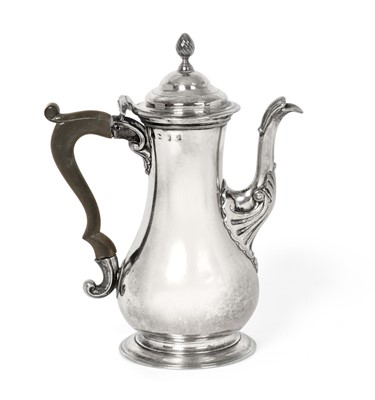 Lot 2021 - A George III Silver Coffee-Pot