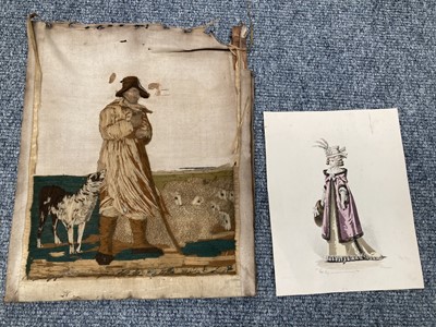 Lot 2167 - Assorted Textiles, comprising a cream printed...