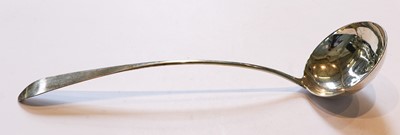 Lot 109 - A George III Scottish Silver Soup-Ladle, by...