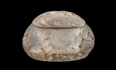 Lot 9 - René Lalique (French, 1860-1945): A Stained,...