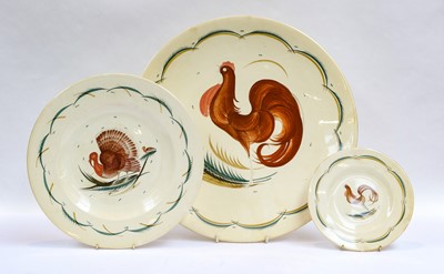 Lot 132 - Susie Cooper plates including a large serving...