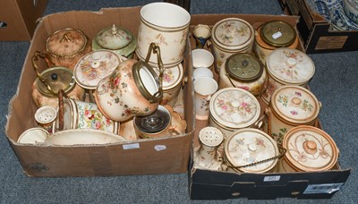 Lot 371 - A collection of Crown Devon and other blush...