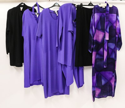 Lot 2098 - Jean Muir Costume, comprising a purple...