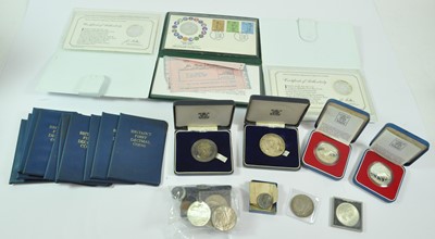 Lot 471 - Mixed Silver Medals and Crowns, including: 2 x...