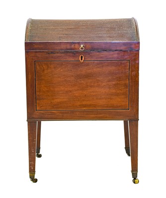 Lot 596 - A George III Mahogany, Boxwood and...