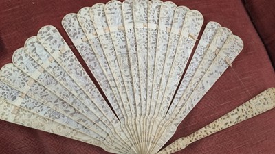 Lot 40 - A 19th century ivory bookmark ornamented with...