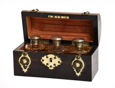 Lot 34 - A 19th-century perfume domed casket, the...