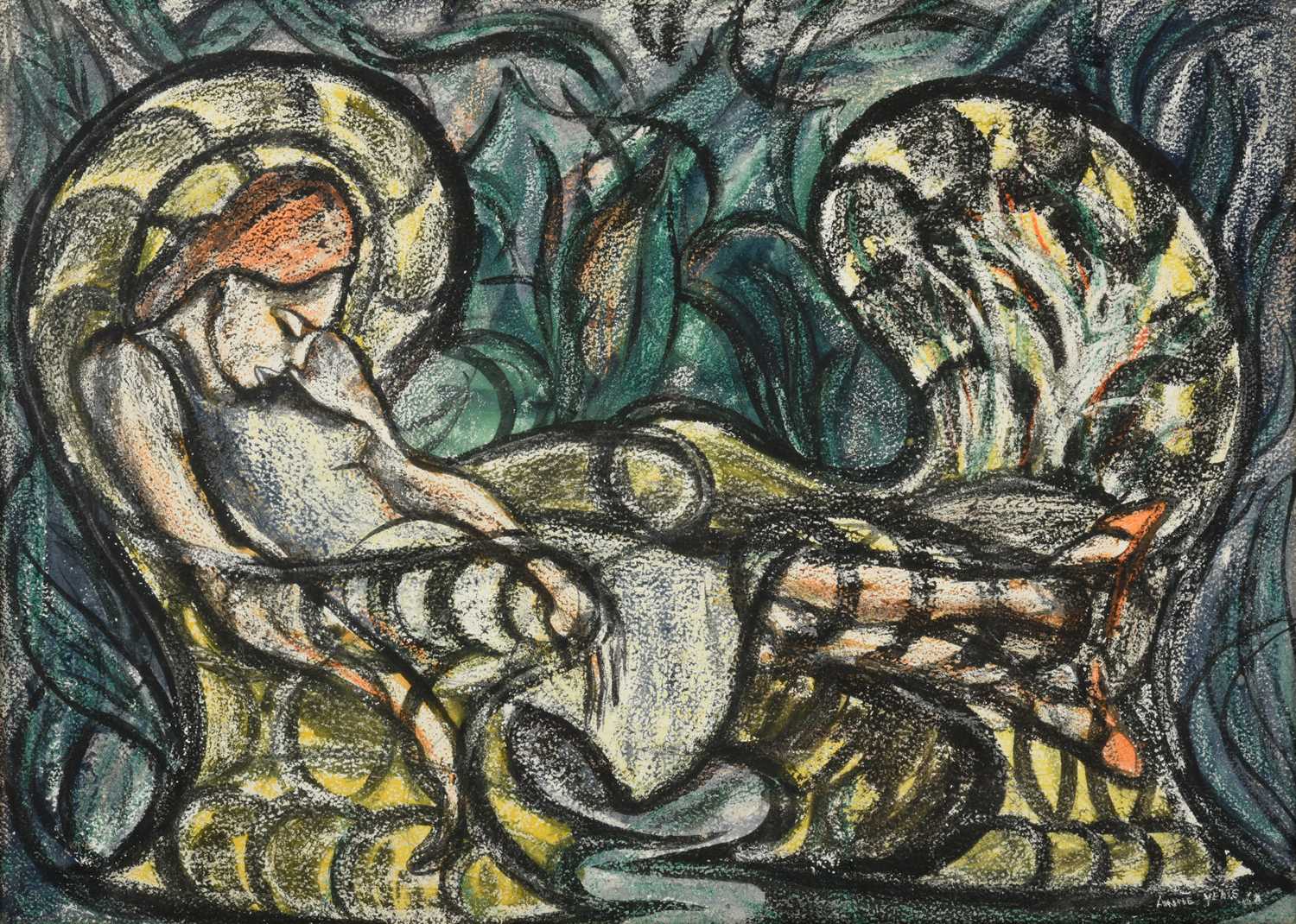 Lot 1061 Anne Yeats (19192001) Irish Girl resting